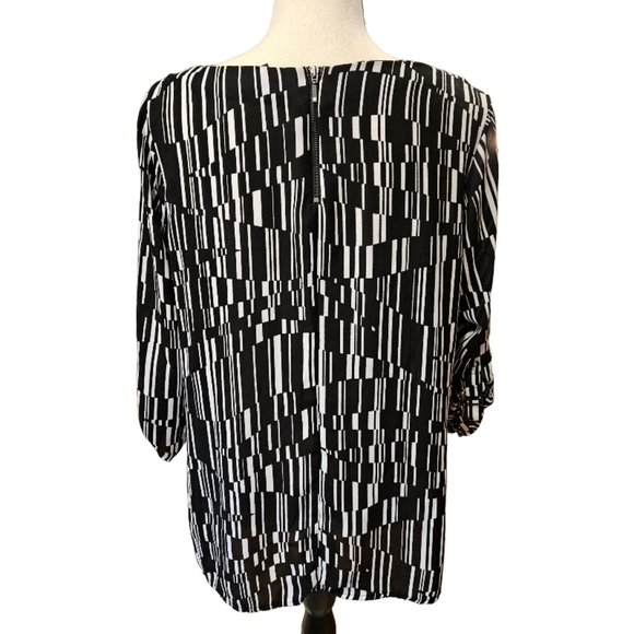 Apt. 9 Black and White Blouse - Picture 5 of 9